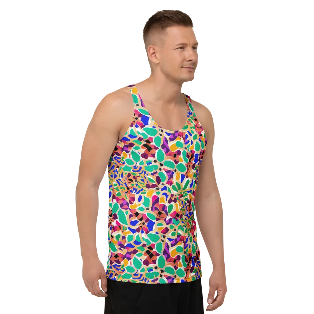 Confetti Bloom on Men's Tank Top — Right Front