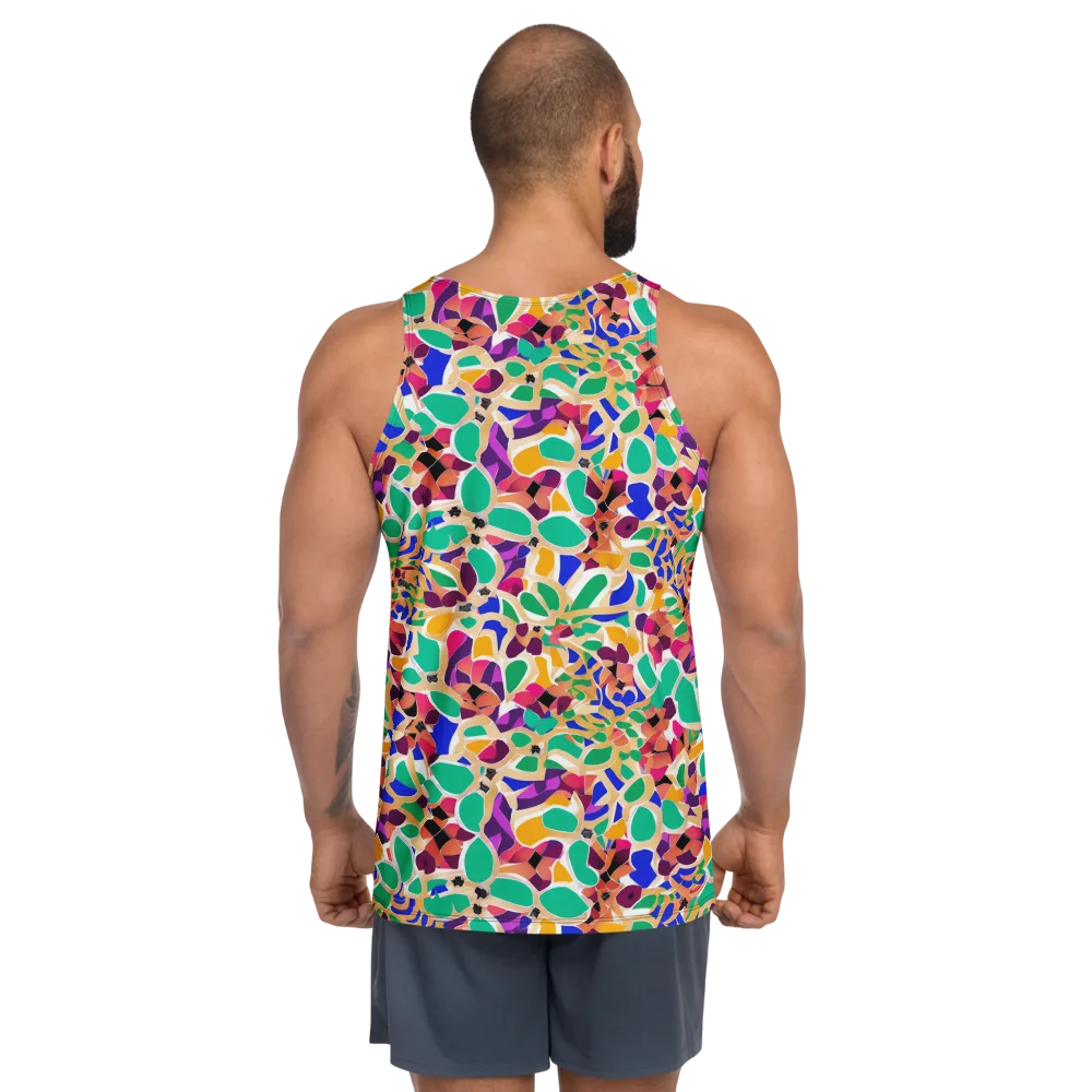 Confetti Bloom on Men's Tank Top — Back
