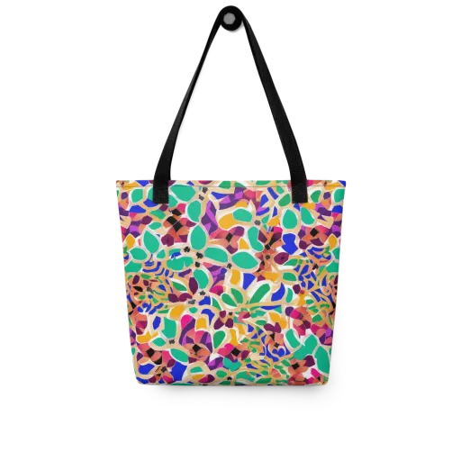Confetti Bloom on a Tote Bag