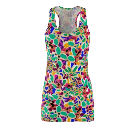 Confetti Bloom on a Racerback Dress