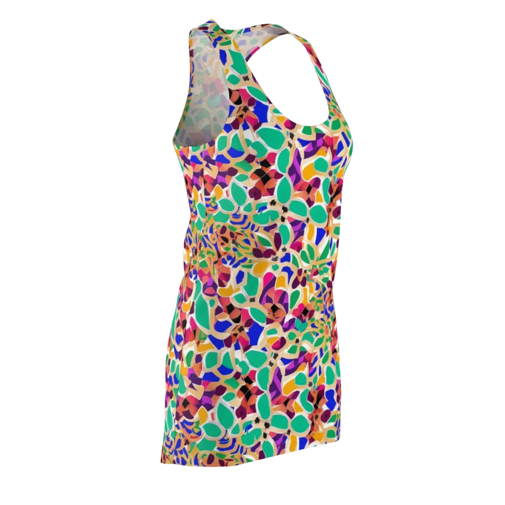 Confetti Bloom on Racerback Dress — Front Side
