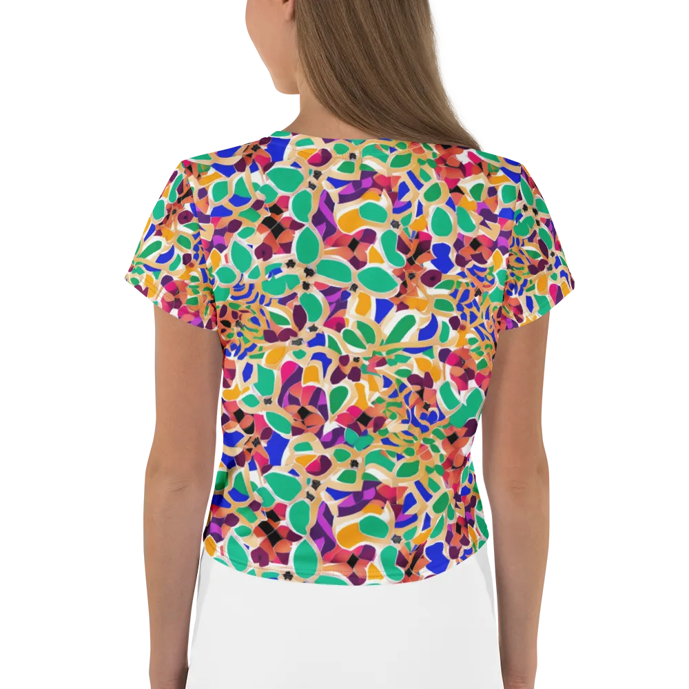 Confetti Bloom on Crop Tee — Back