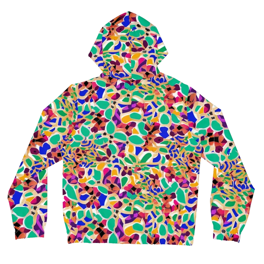 Confetti Bloom on Women's Full-Zip Hoodie — Back