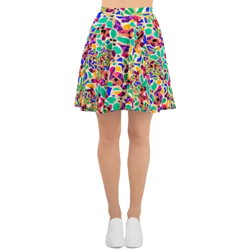 Confetti Bloom on a Skater Skirt