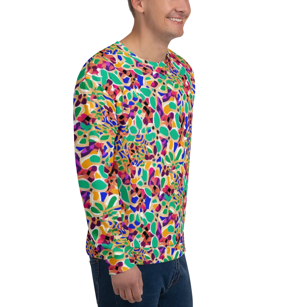 Confetti Bloom on Sweatshirt — Right Front