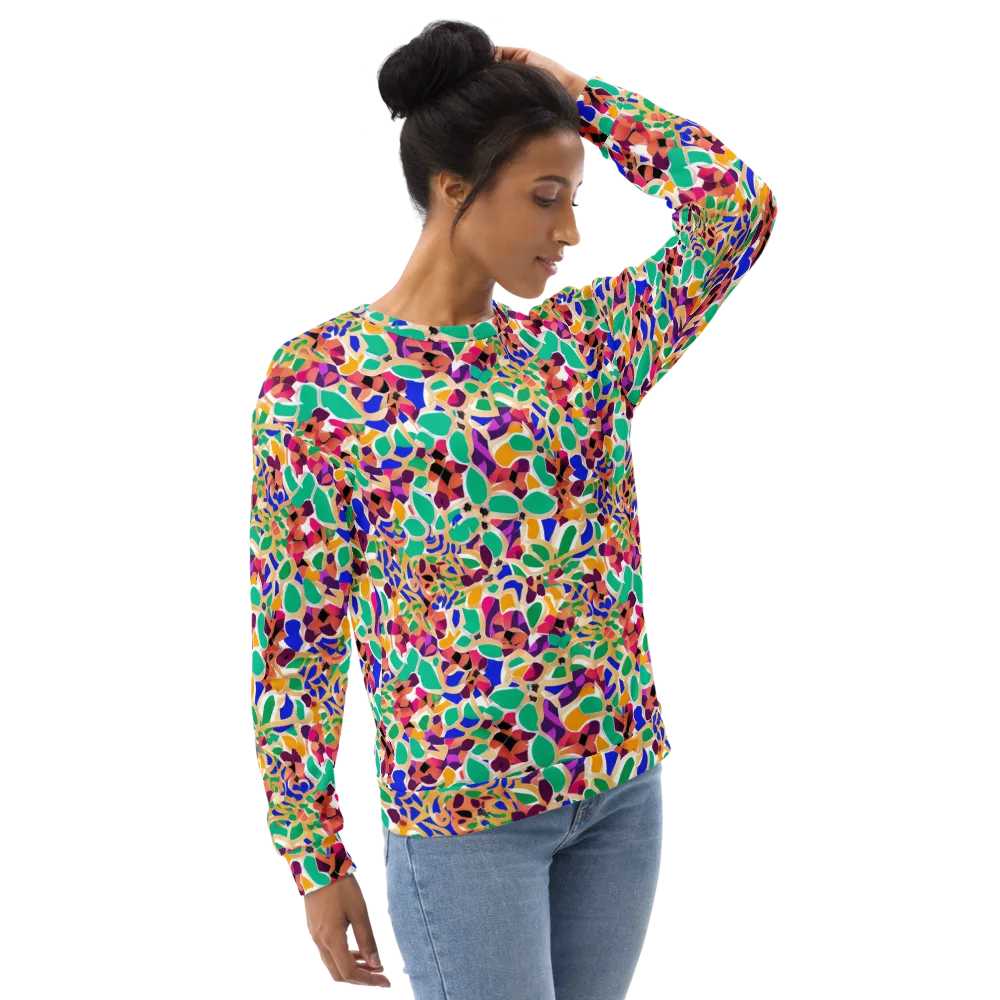 Confetti Bloom on Sweatshirt — Right Front