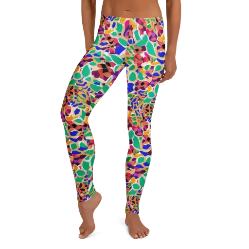 Confetti Bloom on a Leggings