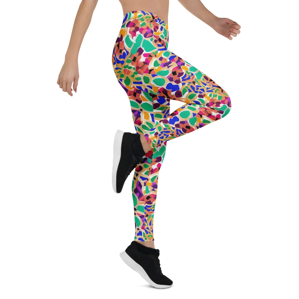 Confetti Bloom on Leggings — Right