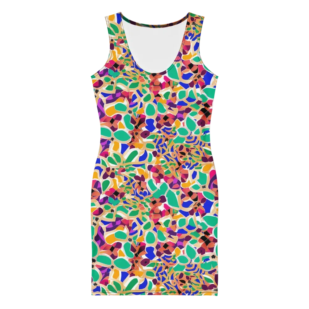 Confetti Bloom on Bodycon Dress — Front