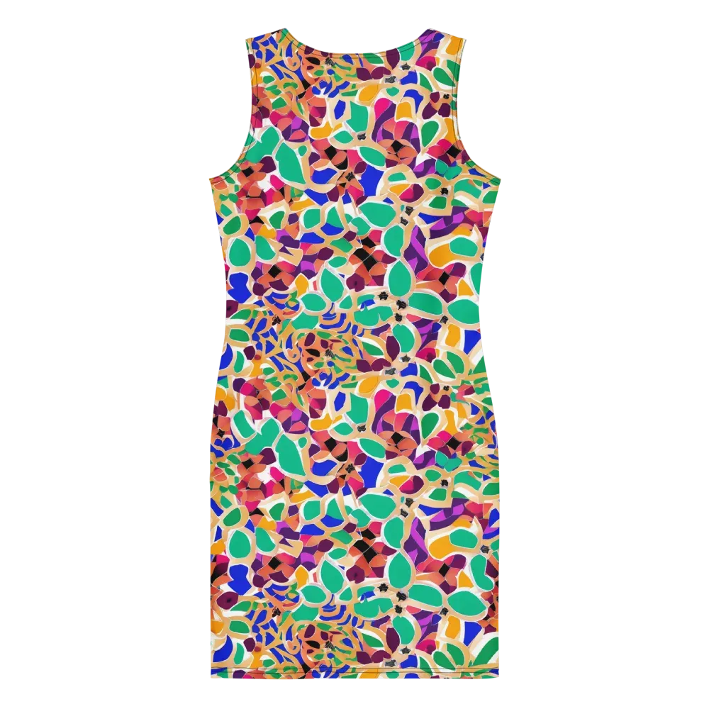 Confetti Bloom on Bodycon Dress — Back