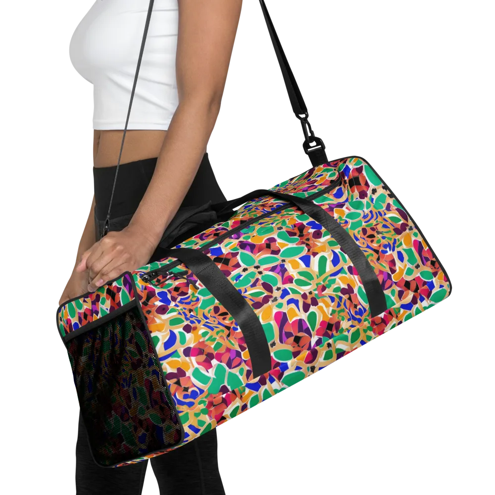 Confetti Bloom on Duffle Bag — Front