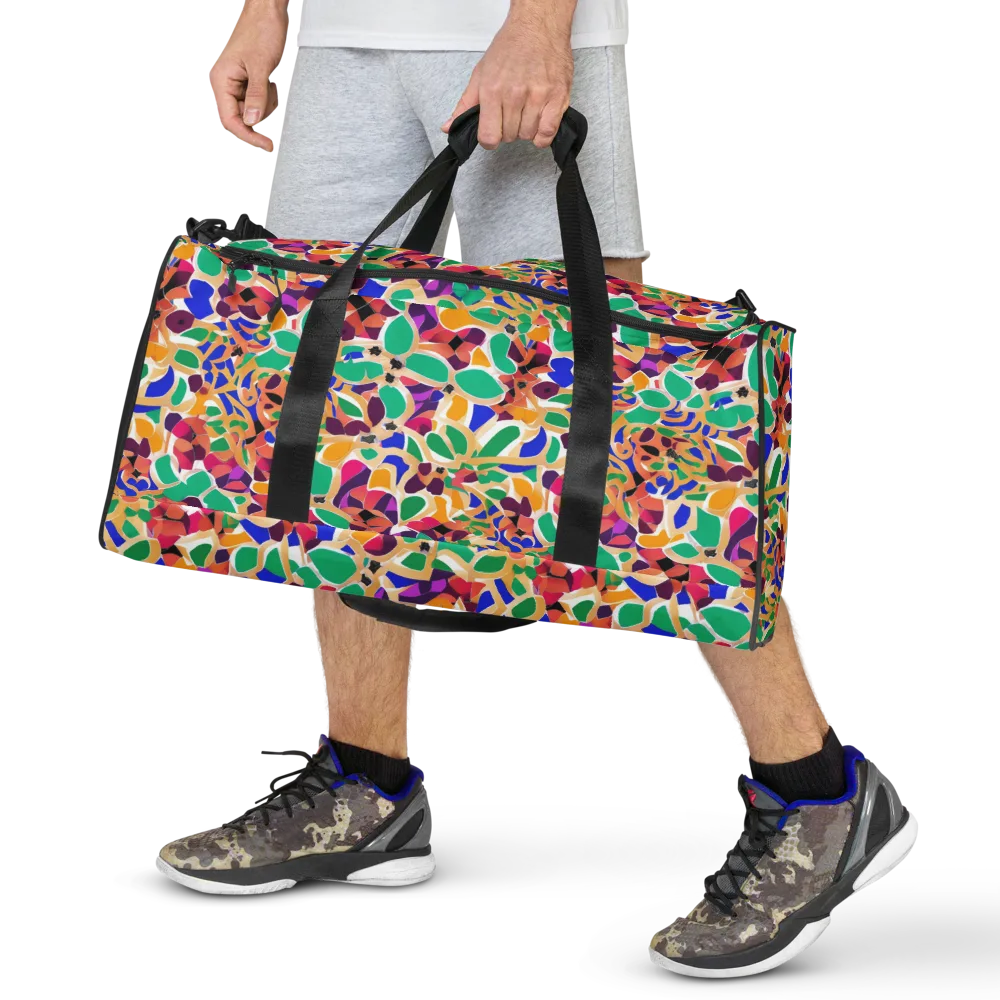 Confetti Bloom on Duffle Bag — Front
