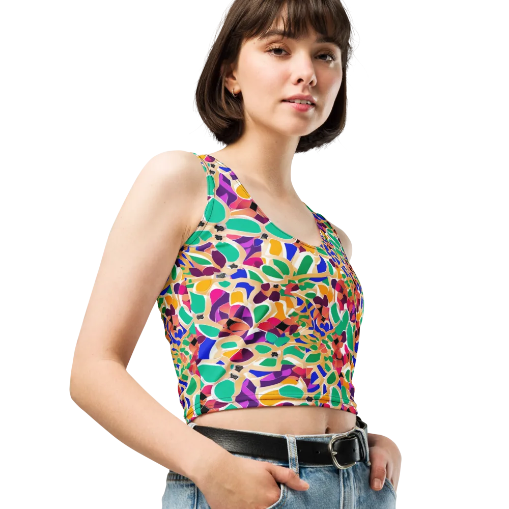 Confetti Bloom on Crop Top — Right Front