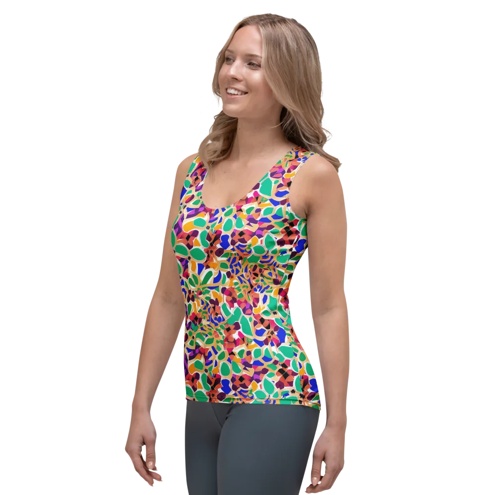 Confetti Bloom on Women's Tank Top — Left Front