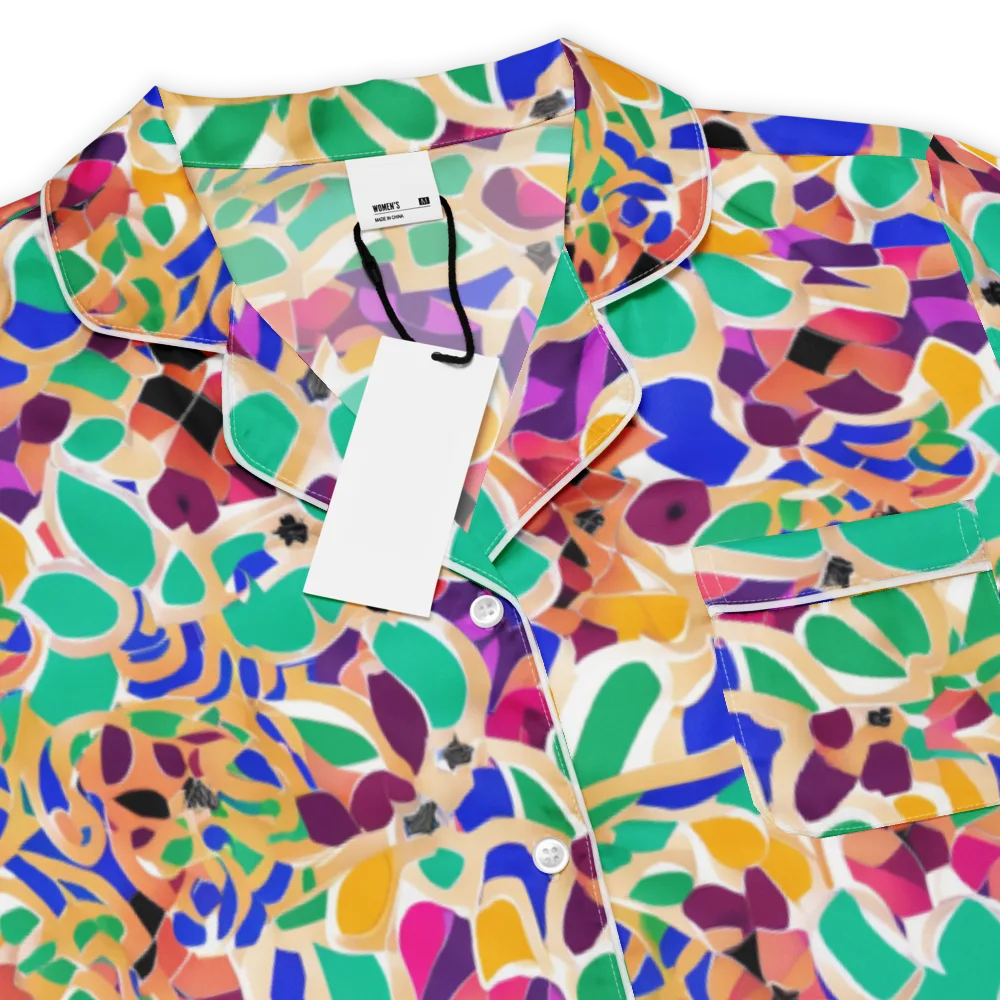 Confetti Bloom on Women's Short Sleeve Pajama Top — Product details