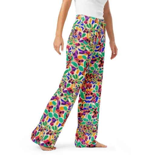 Confetti Bloom on a Women's Pajama Pants