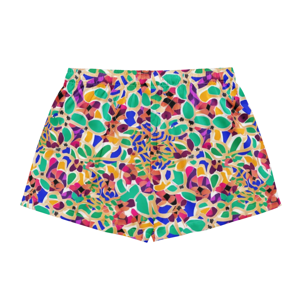 Confetti Bloom on Women's Pajama Shorts — Back