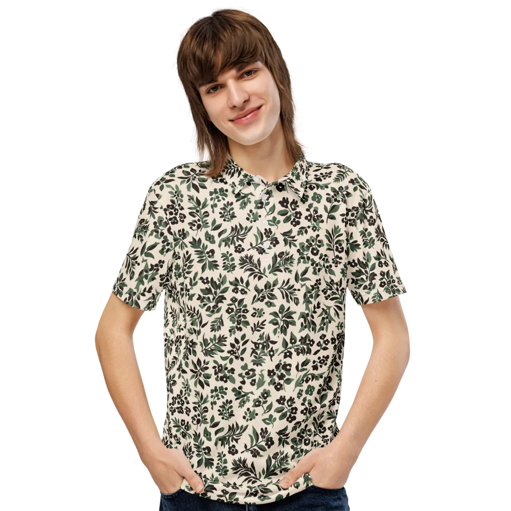 Verdant Ink on Men's Slim Fit Polo Shirt — Front