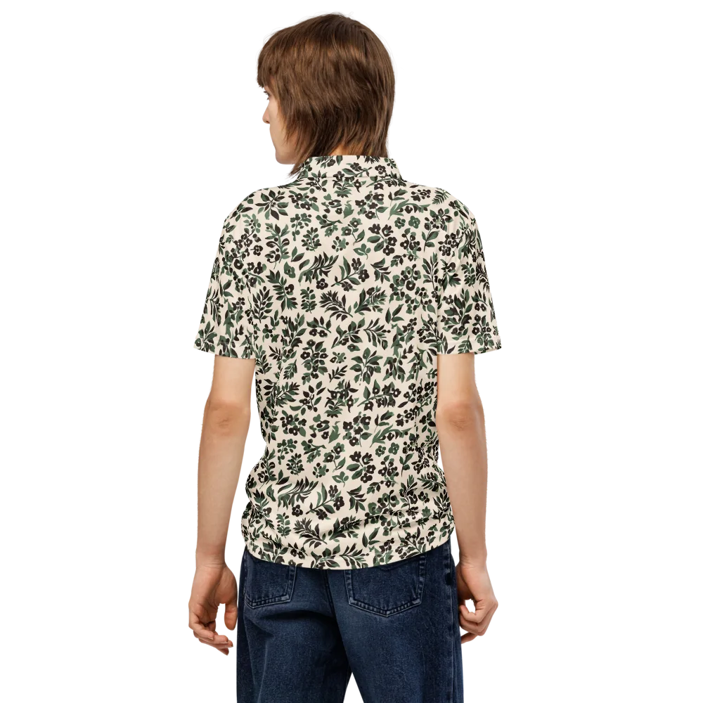 Verdant Ink on Men's Slim Fit Polo Shirt — Back
