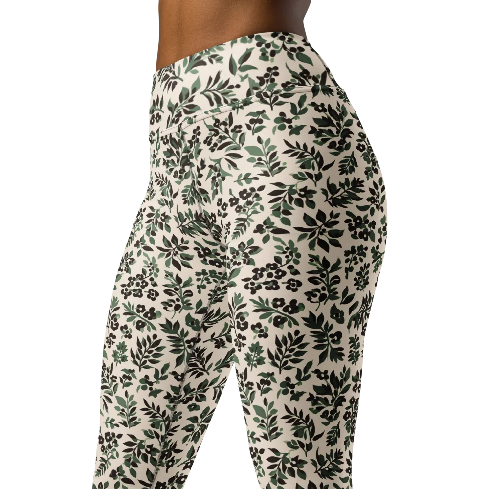 Verdant Ink on Yoga Leggings — Left Front