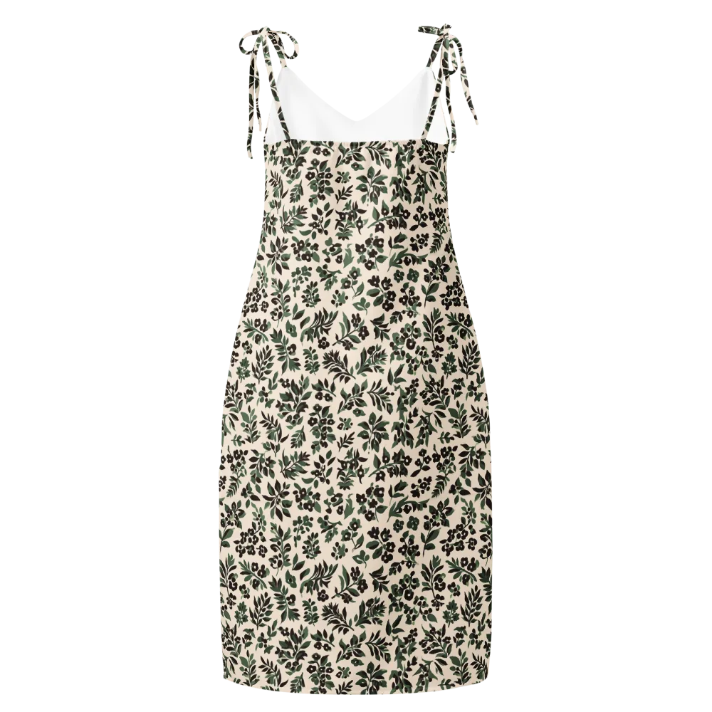 Verdant Ink on Slip Dress — Back