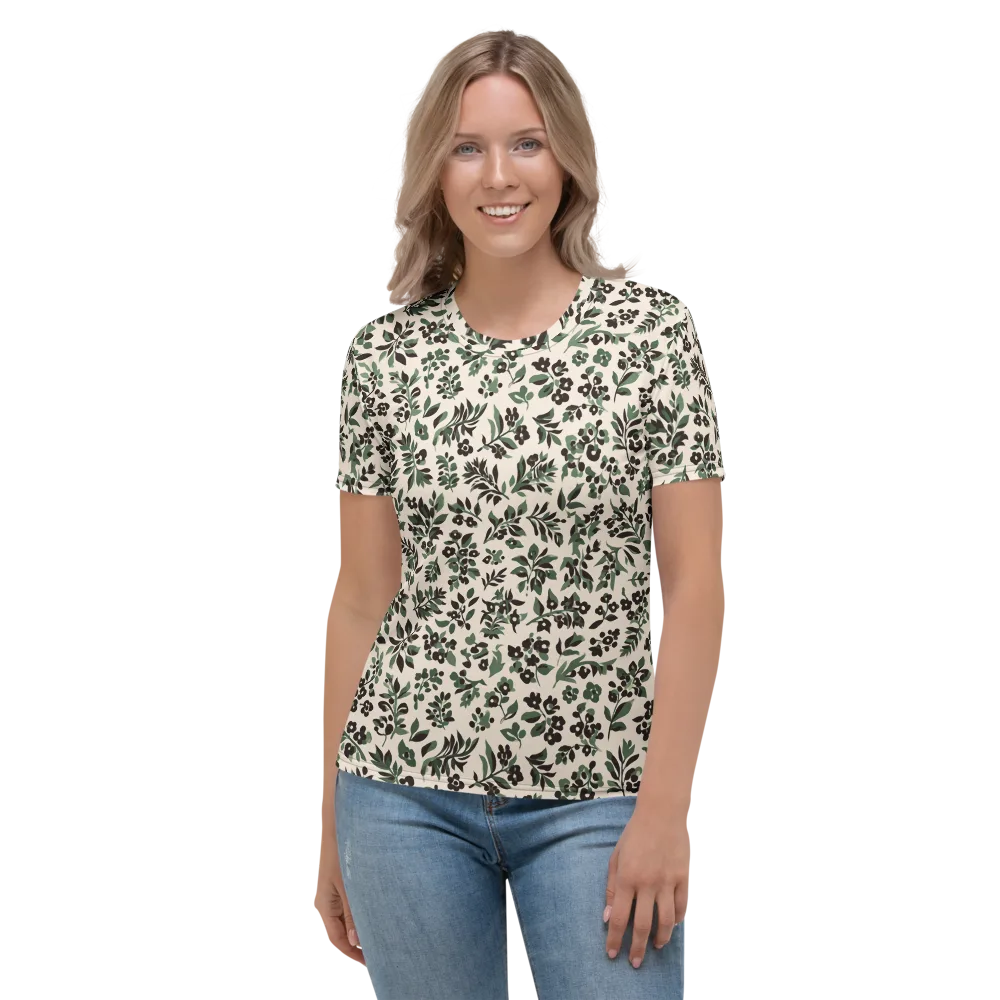 Verdant Ink on Women's Crew Neck T-Shirt — Front
