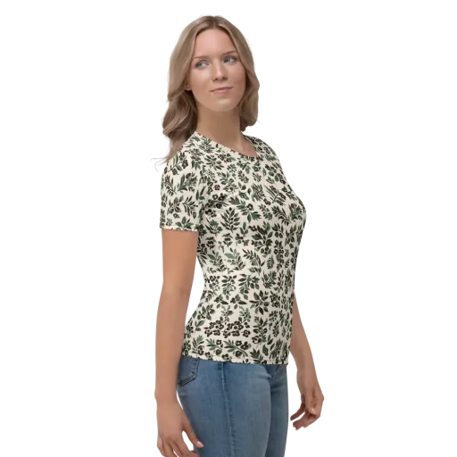 Verdant Ink on a Women's Crew Neck T-Shirt