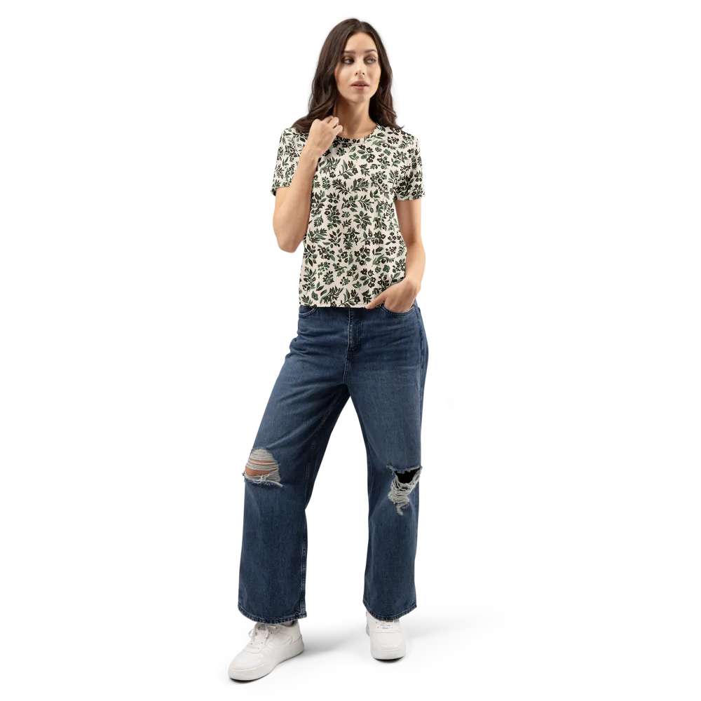 Verdant Ink on Women's Crew Neck T-Shirt — Front