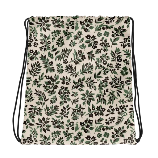 Verdant Ink on a Drawstring Bag