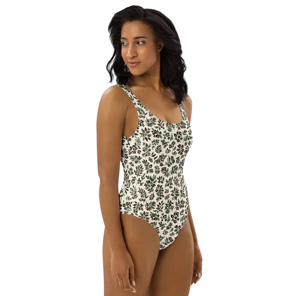 Verdant Ink on One-Piece Swimsuit — Right