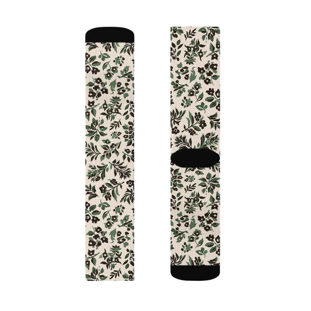Verdant Ink on Socks — Left Sock