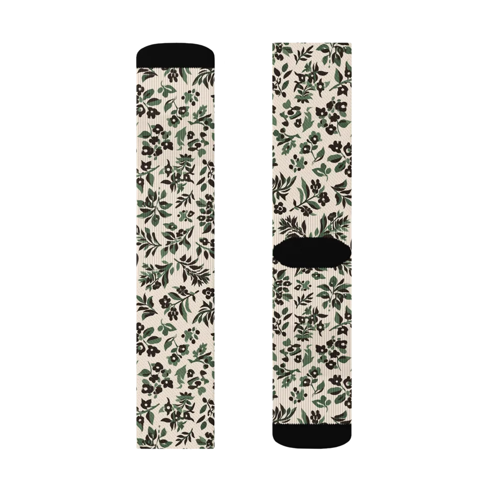 Verdant Ink on Socks — Right Sock
