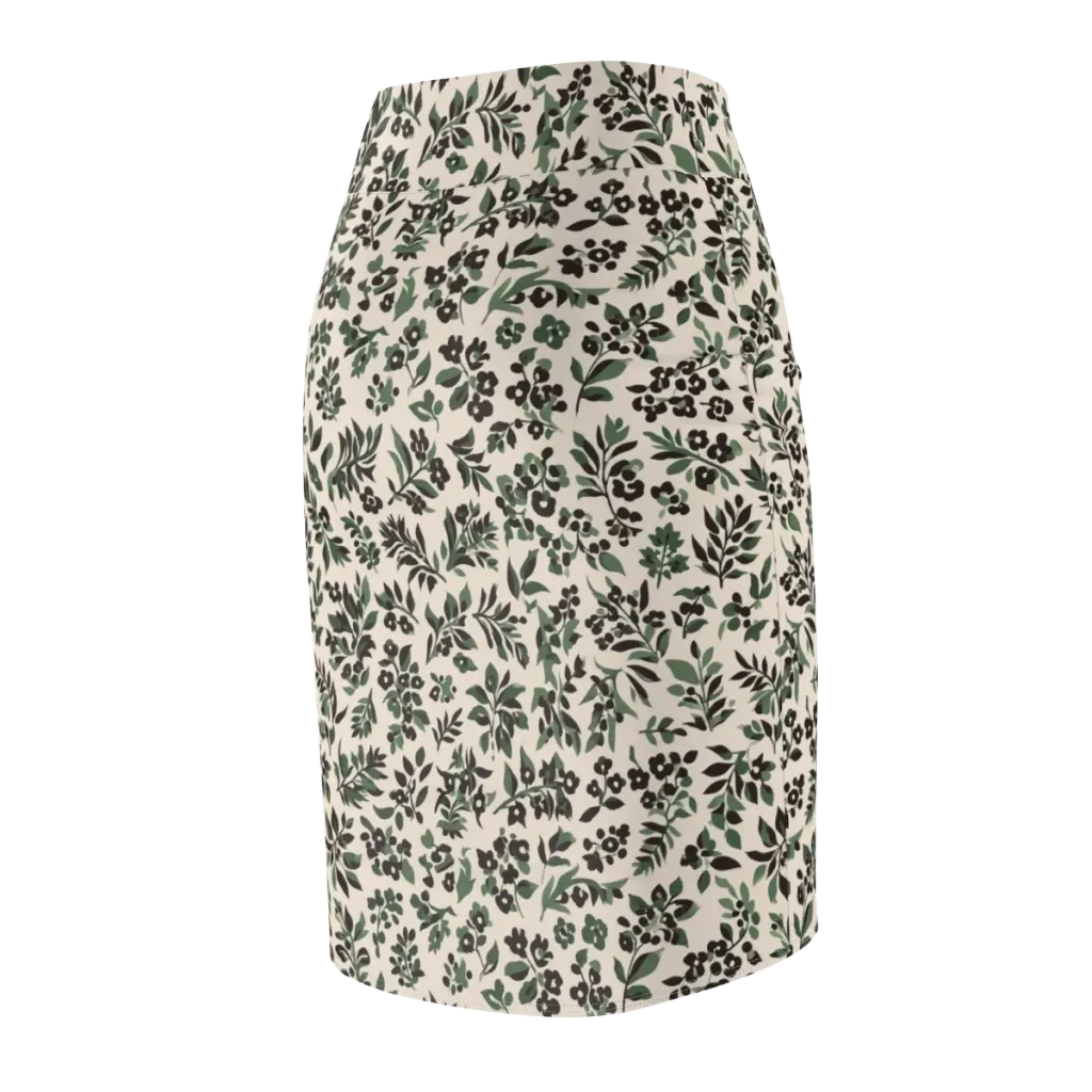 Verdant Ink on Pencil Skirt — Back Side