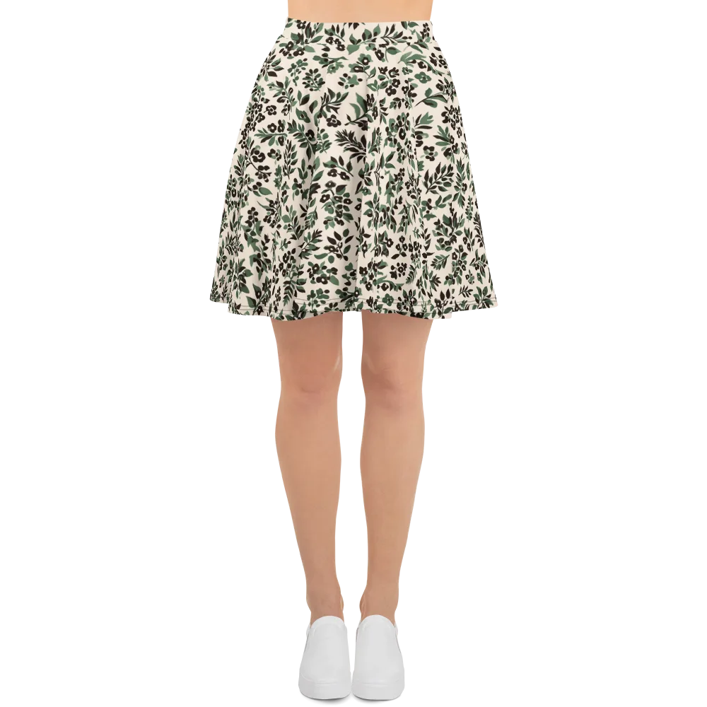 Verdant Ink on Skater Skirt — Front