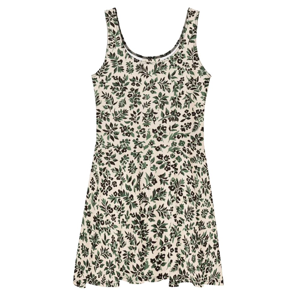 Verdant Ink on Skater Dress — Front