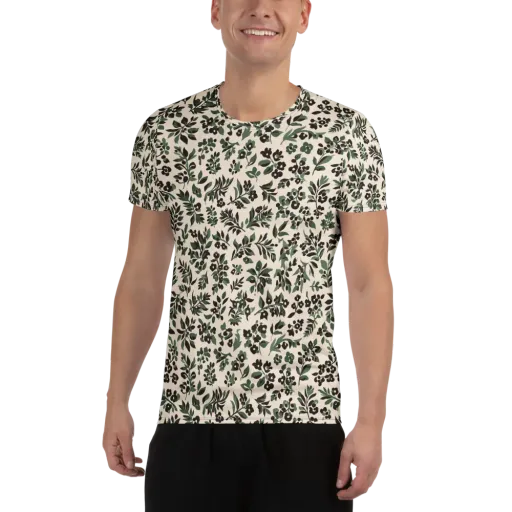Verdant Ink on a Men's Athletic T-Shirt