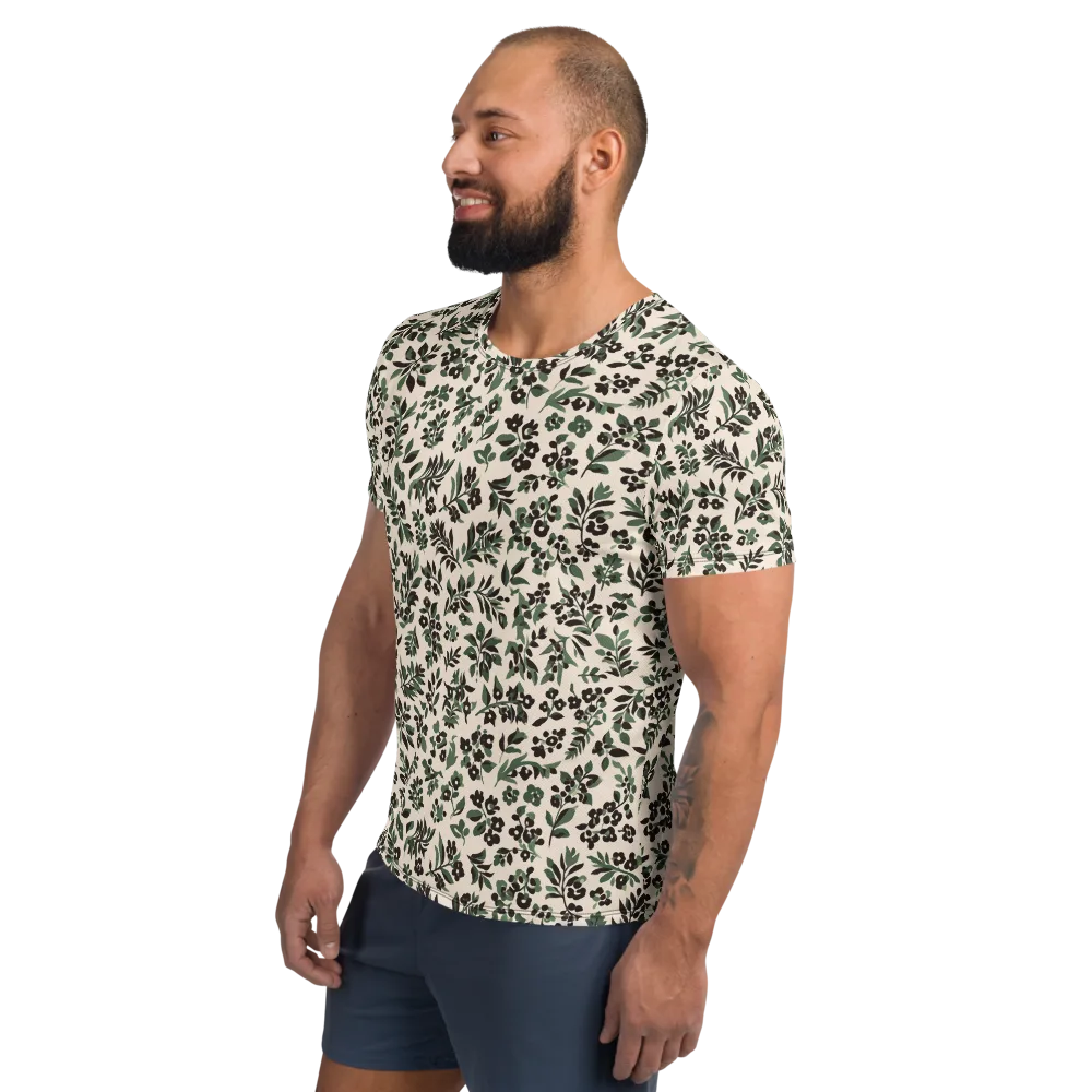 Verdant Ink on Men's Athletic T-Shirt — Left