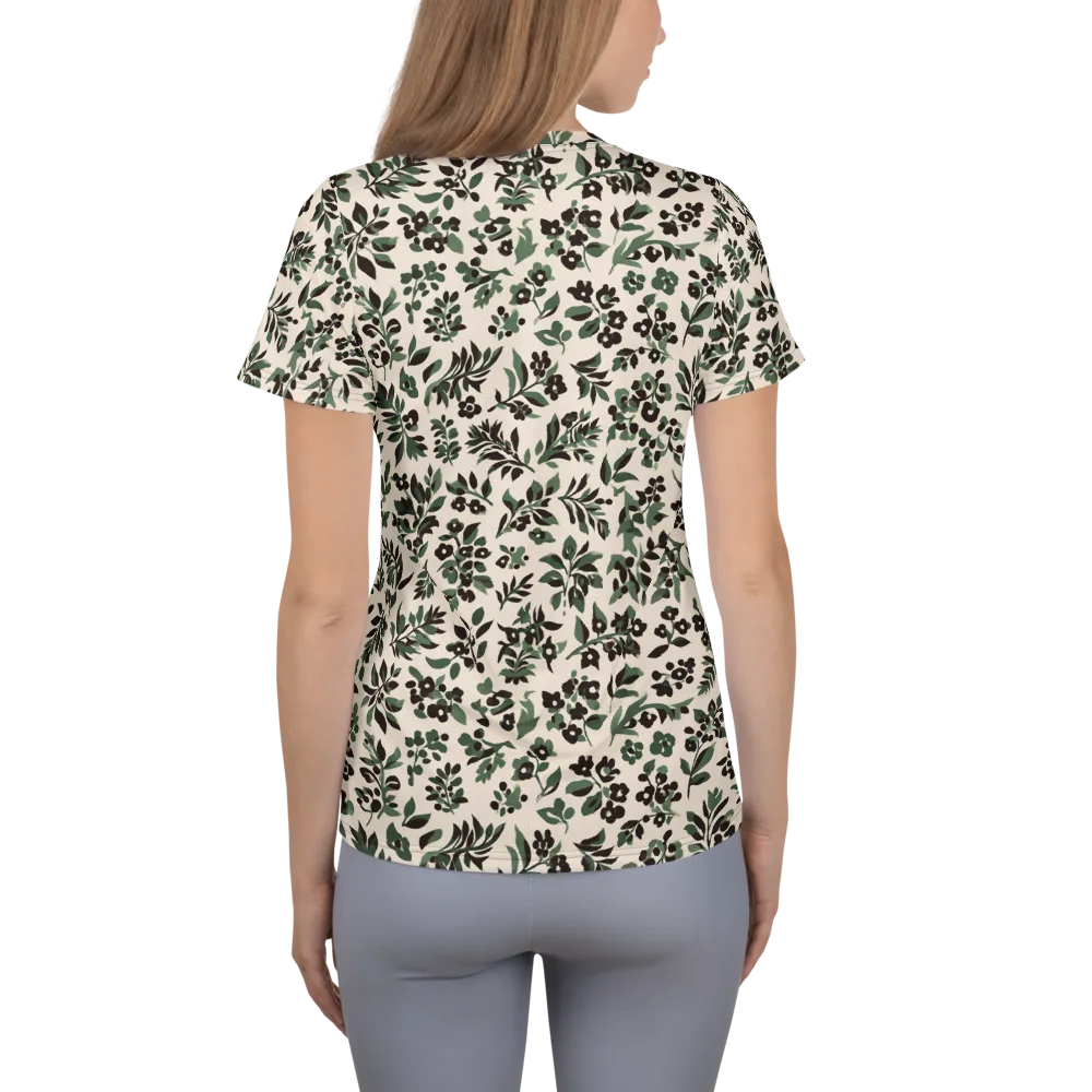 Verdant Ink on Women's Athletic T-Shirt — Back