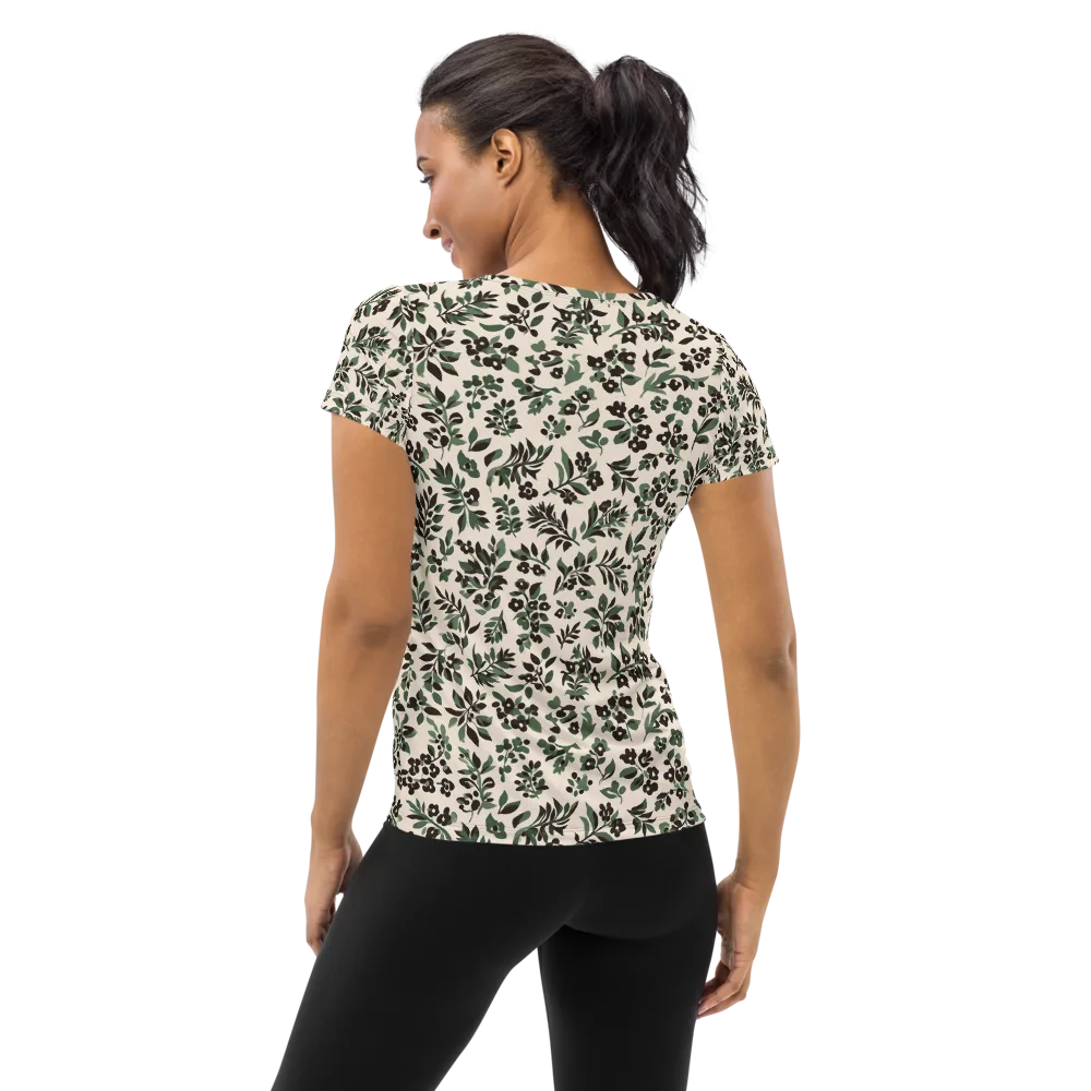Verdant Ink on Women's Athletic T-Shirt — Back