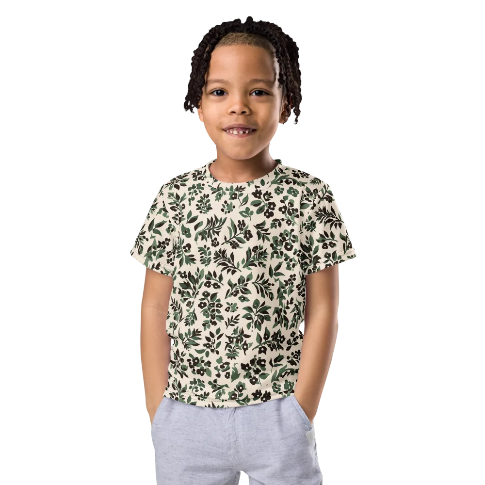 Verdant Ink on Kids Crew Neck T-Shirt — Front