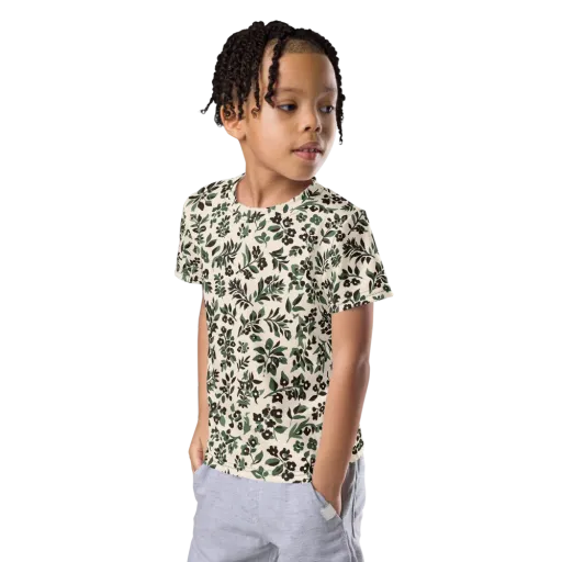 Verdant Ink on a Kids Crew Neck T-Shirt