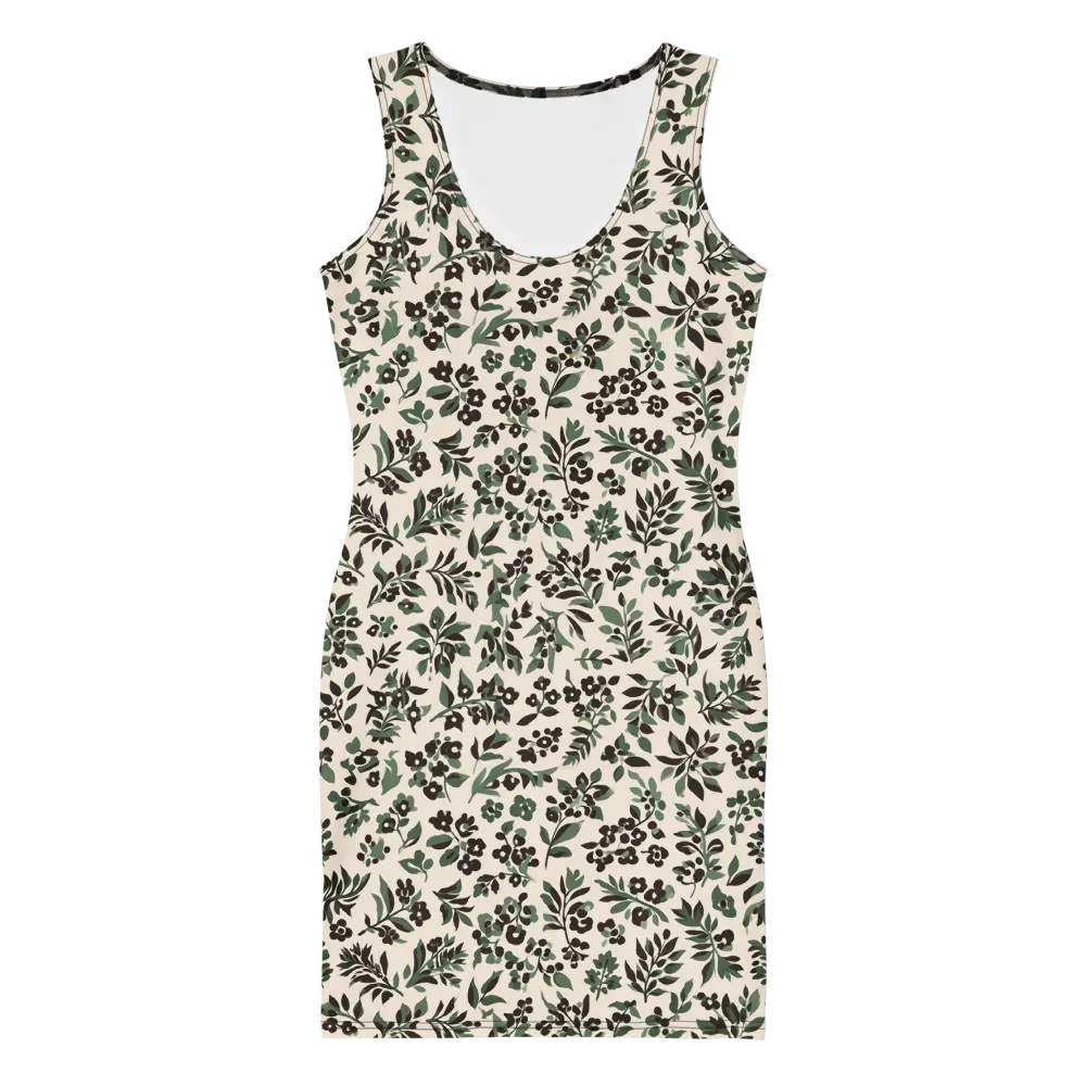 Verdant Ink on Bodycon Dress — Front