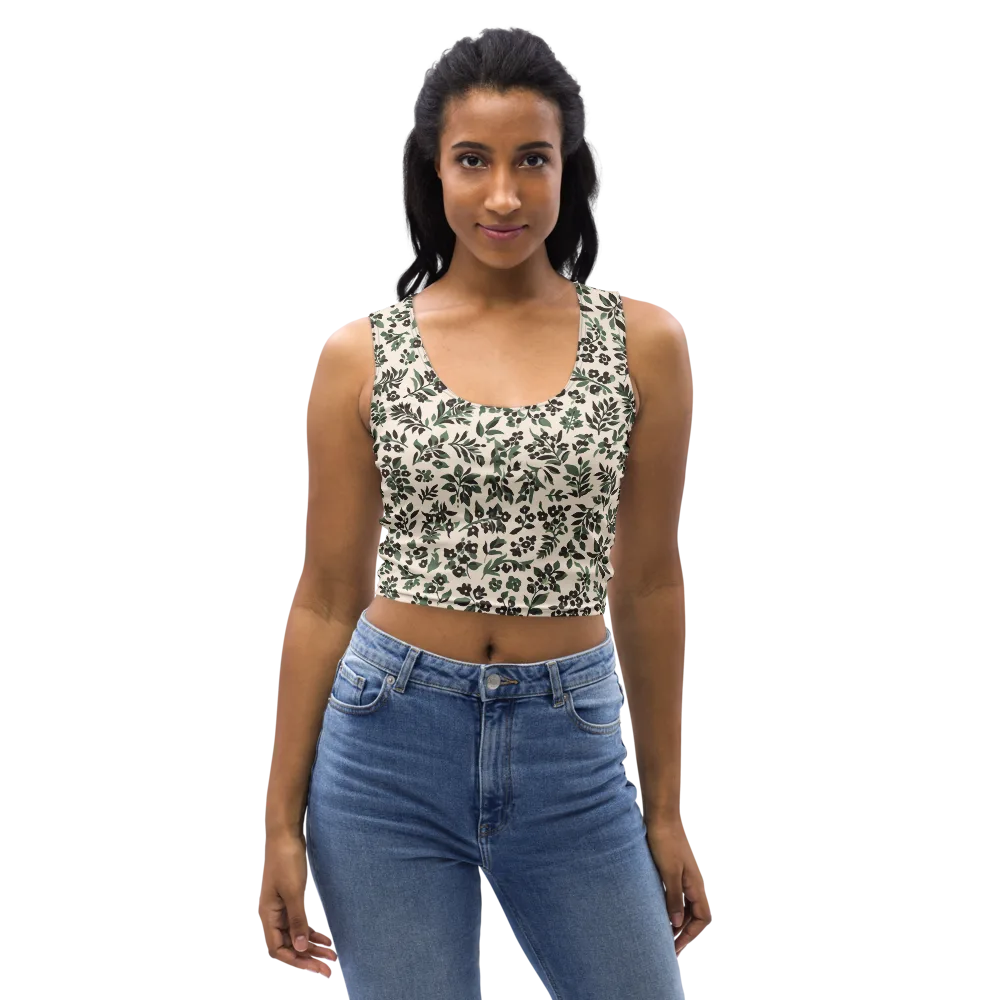Verdant Ink on Crop Top — Front