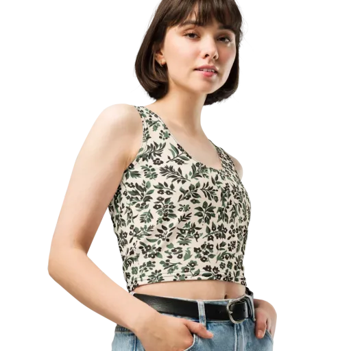 Verdant Ink on a Crop Top