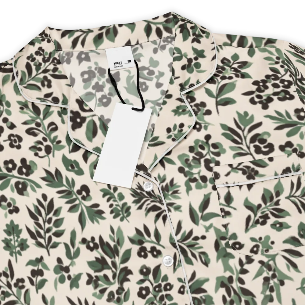 Verdant Ink on Women's Short Sleeve Pajama Top — Product details