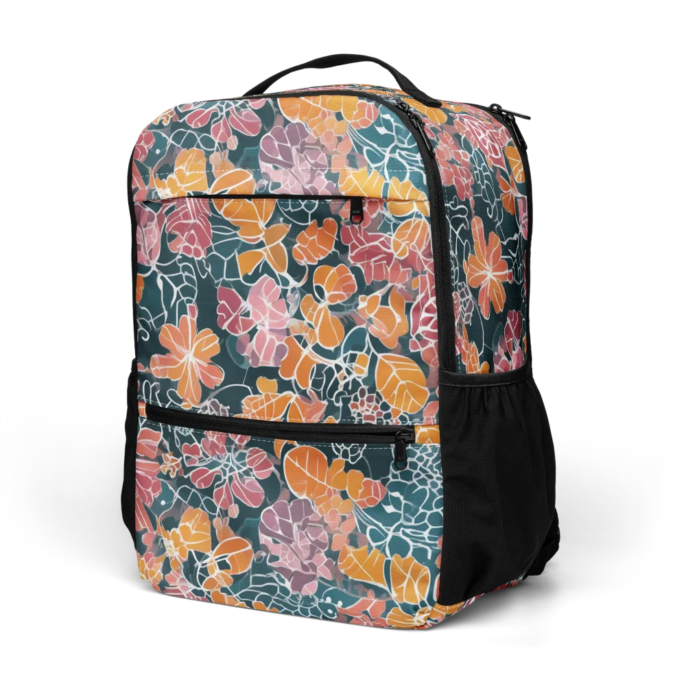 Tidal Garden on Utility Backpack — Left Front