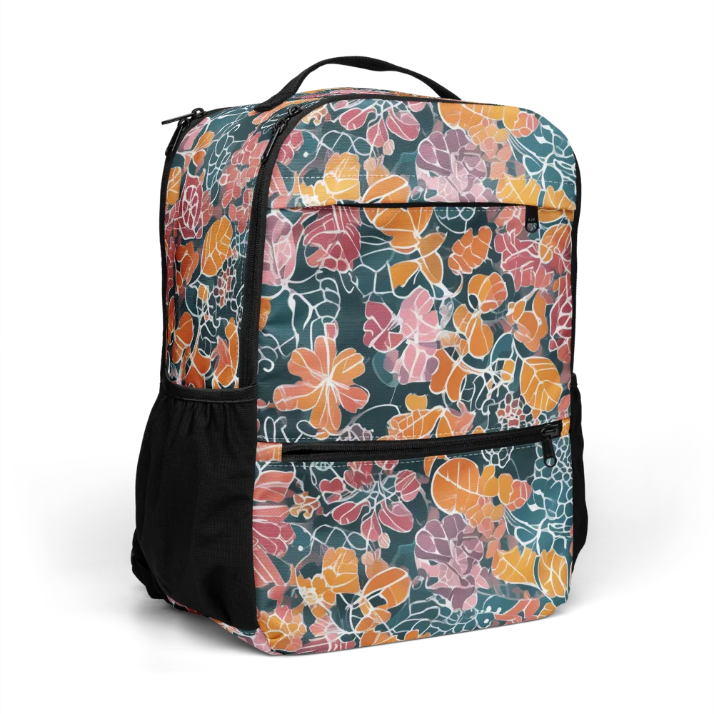 Tidal Garden on Utility Backpack — Right Front