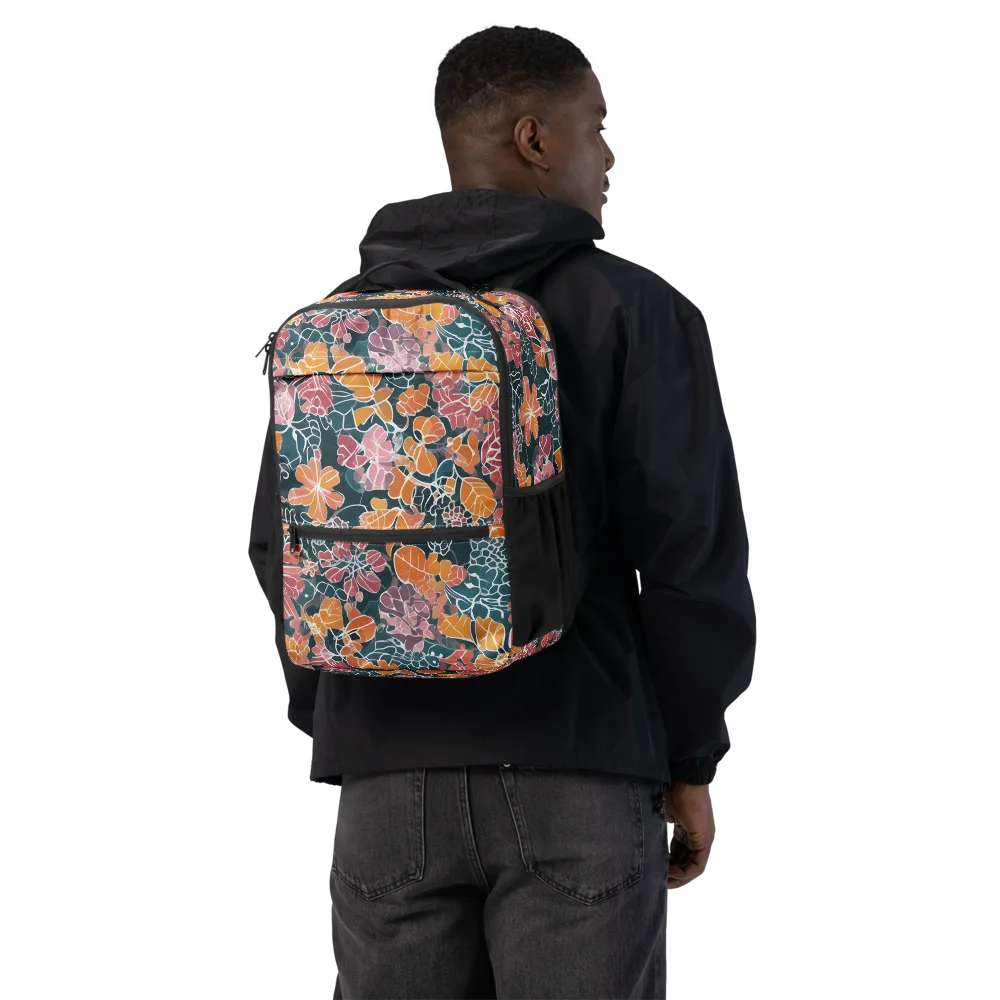 Tidal Garden on Utility Backpack — Back