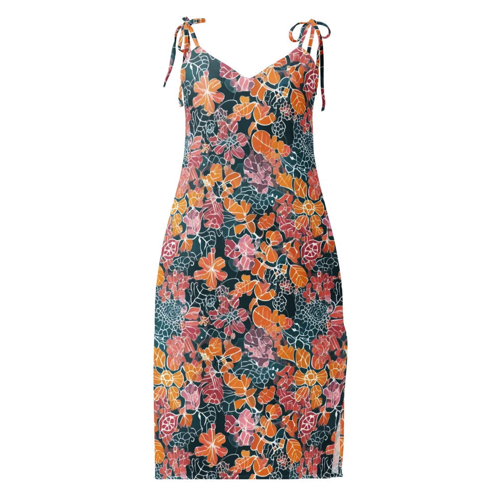 Tidal Garden on Slip Dress — Front