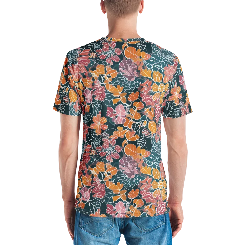 Tidal Garden on Men's Crew Neck T-Shirt — Back